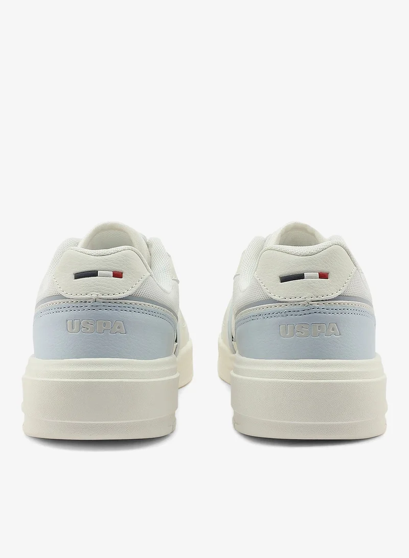 U.S. Polo Assn. beige Women's Casual Sneakers - Beige Fashionable Low-Top Design for Women | Best Price UAE